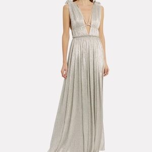 Jonathan Simkhai Plisse Lame Dress